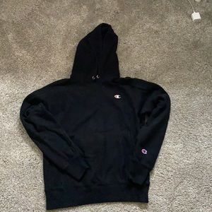 A champion black sweatshirt. Worn once!